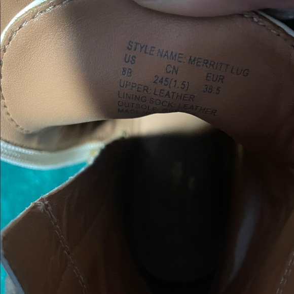 Kate Spade Merritt Lug leather Combat Boots NWOT - Picture 12 of 14